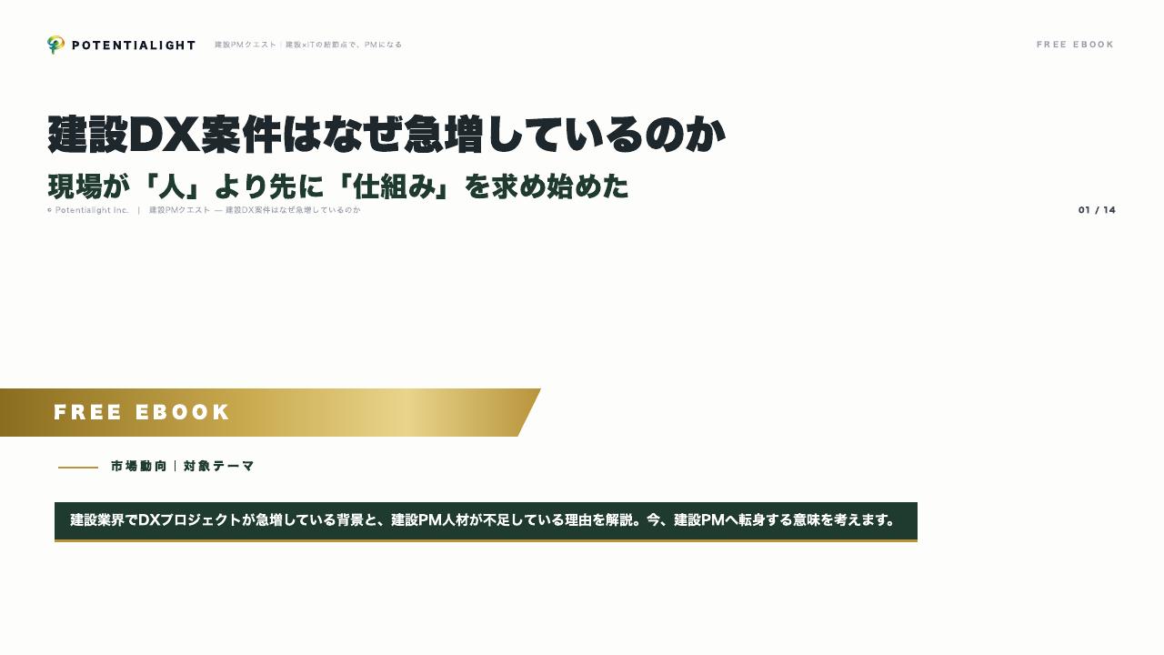 建設DX案件はなぜ急増しているのか 表紙