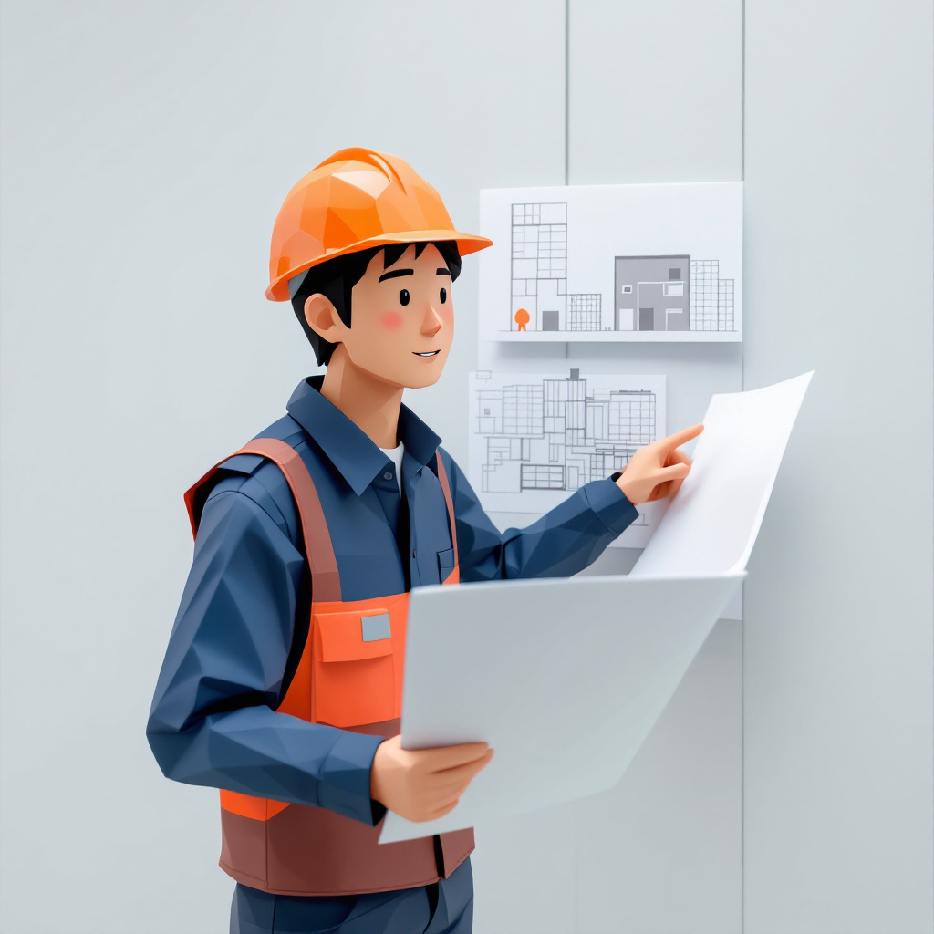 設計施工連携PMのキャラクターイラスト